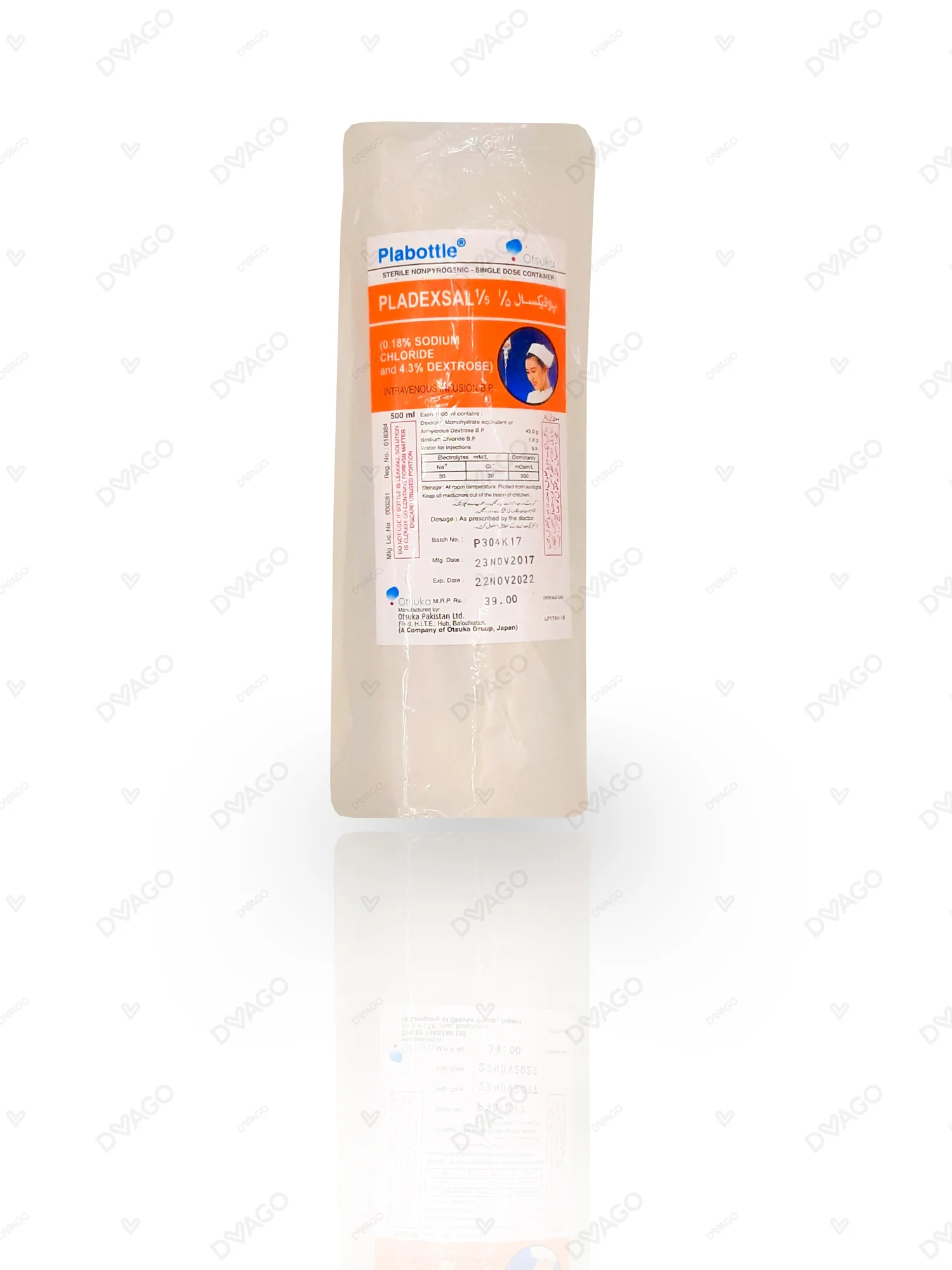 Pladexsal 1/2 5% 500ml